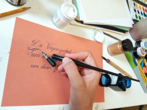 Copperplate, Kalligraphie