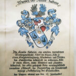 Wappen, Familienwappen, Pergament